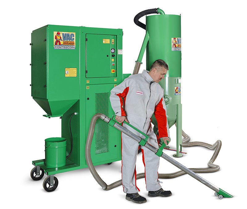 Sistem de recuperare material abraziv