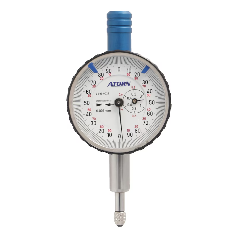 ATORN - Ceas comparator de precizie IP40, gradație 0.001 mm